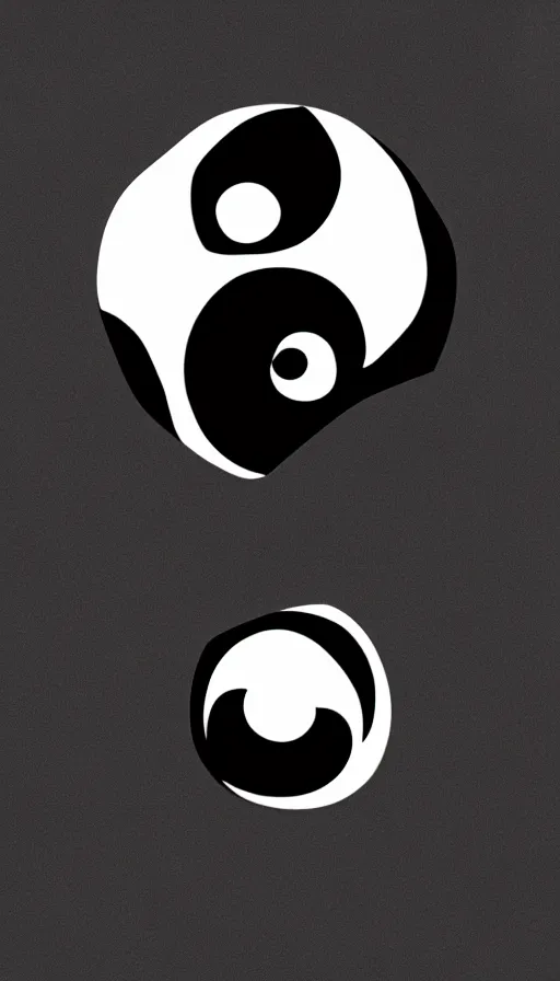 Image similar to Abstract representation of ying Yang concept, by Jesper Esjing