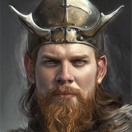 Prompt: a Portrait of an male viking, highly detailed, centered, digital painting, artstation, concept art, donato giancola, Joseph Christian Leyendecker, WLOP, Boris Vallejo, Breathtaking