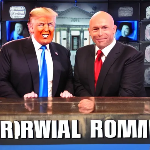 Image similar to donald trump as a guest on the rogan show