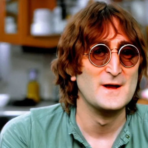 Prompt: john lennon on a cooking show, hd, 4 k, hyper realistic, intricate detail