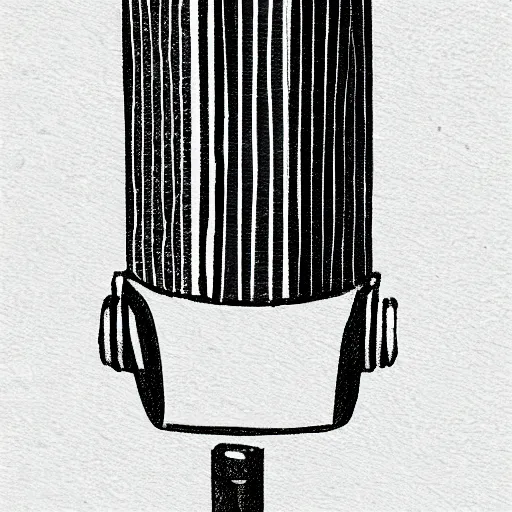 Prompt: microphone sketch