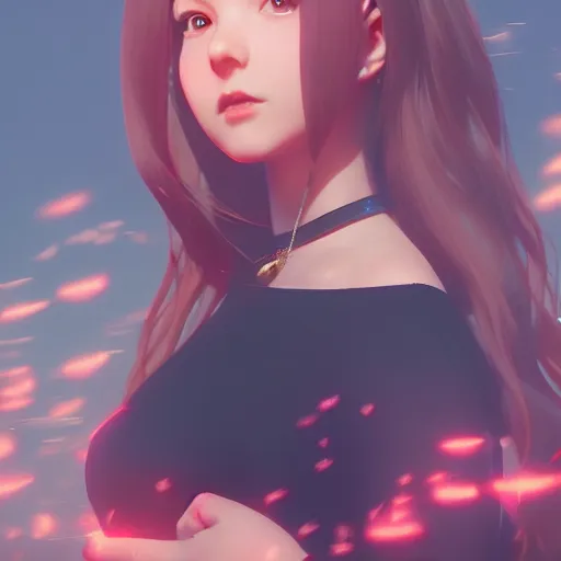 Image similar to sabrina the teenage witch by sana takeda, nvidia rtx reflections, octane render 1 2 8 k resolution, extreme high intricate details, digital anime art by wlop, medium shot, mid - shot, composition by ilya kuvshinov, lighting by greg rutkowski