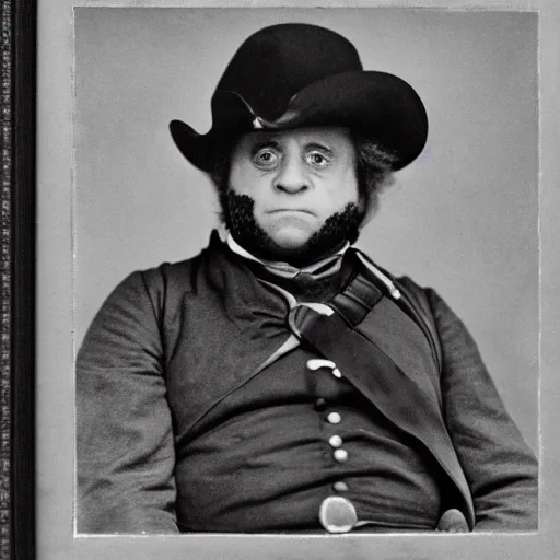 Image similar to portrait photograph of Danny DeVito as a Civil War confederate general