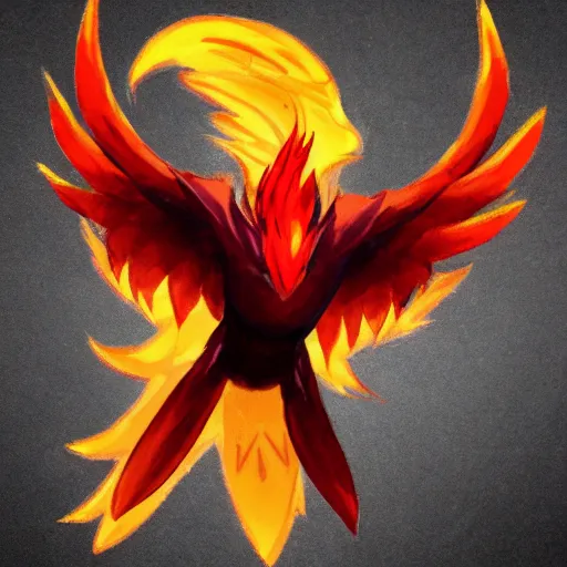 Image similar to Phoenix bird from Dota 2