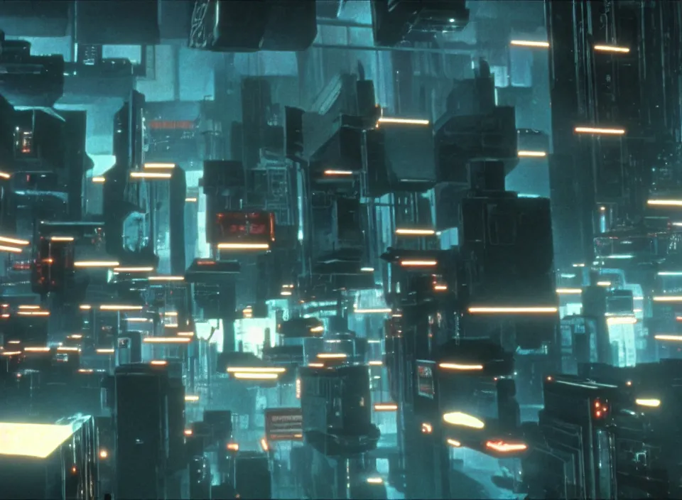 Prompt: cinematic shot from a 1 9 8 5 cyberpunk movie directed by stanley kubrick, color theory, leading lines, minimalism, photorealistic, volumetric lighting, f / 2 2