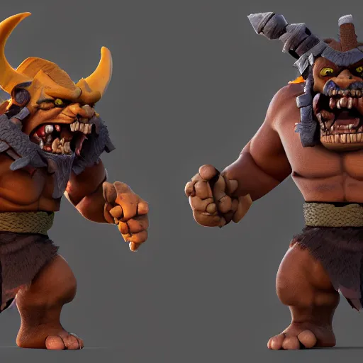 Image similar to barbarian goblin hybrid, clash royale, clash of clans, barbarian goblin hybrid clash of clans, clash royale, concept art, octane render, unreal engine 5, highly detailed, high quality, 8 k, soft lighting, realistic face, path traced