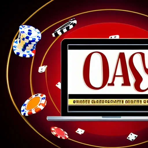 Prompt: online casino logotype