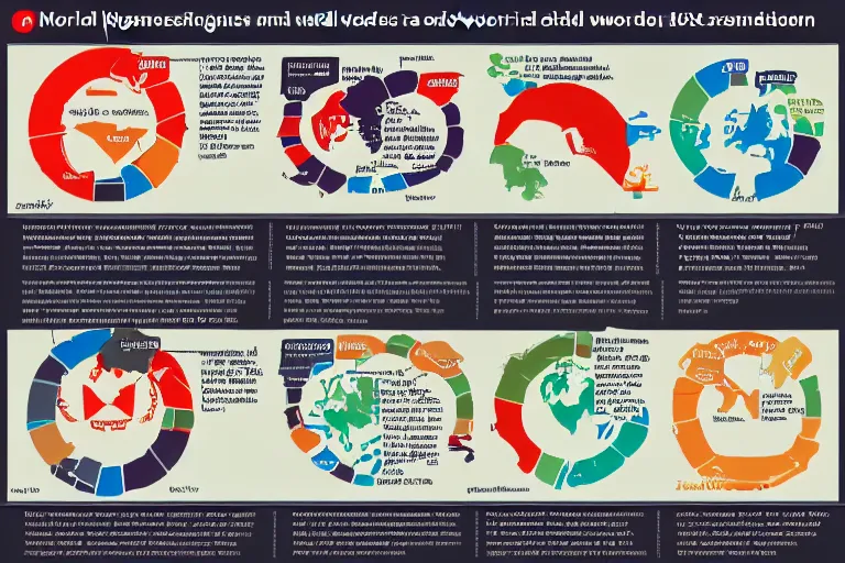 Prompt: infographic chart and diagram explain the world