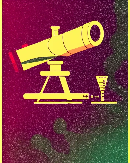 Prompt: editorial illustration scientific lab test tube telescope map microscope, colorful modern, mads berg, karolis strautniekas, christopher balaskas, fine texture, dynamic composition, detailed, matte print, dynamic perspective, halftone texture, muted color, lomography, risograph