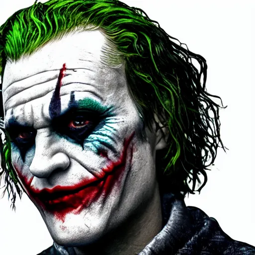 Image similar to The joker in Vikings 4K quality super realistic