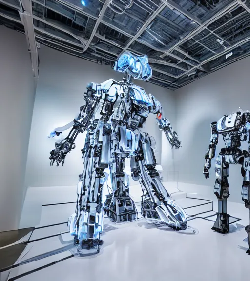 Image similar to x - ray mecha architecture installation, art exhibition, biennale, museum, vr, virtual