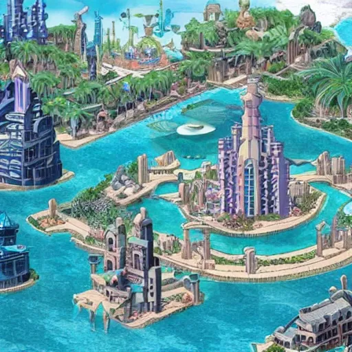 Prompt: Gentrified Atlantis