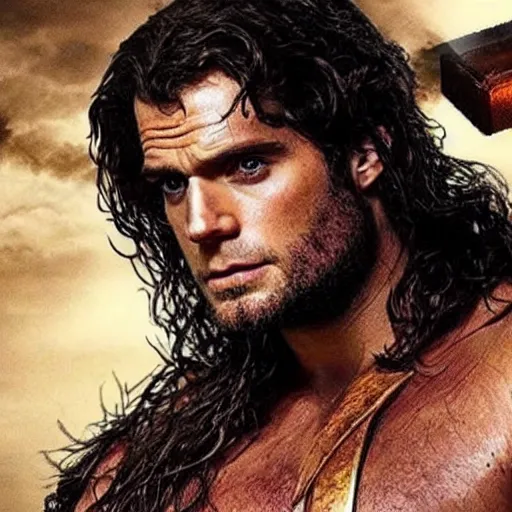 Image similar to Henry Cavill as Barbarian