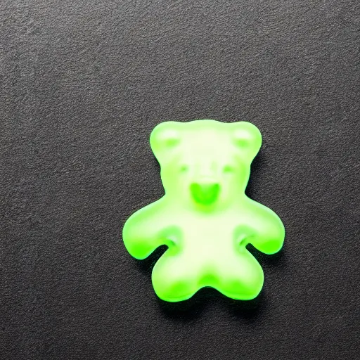 Prompt: gummy bear, muscles, body builder, photorealistic, isolated, white background