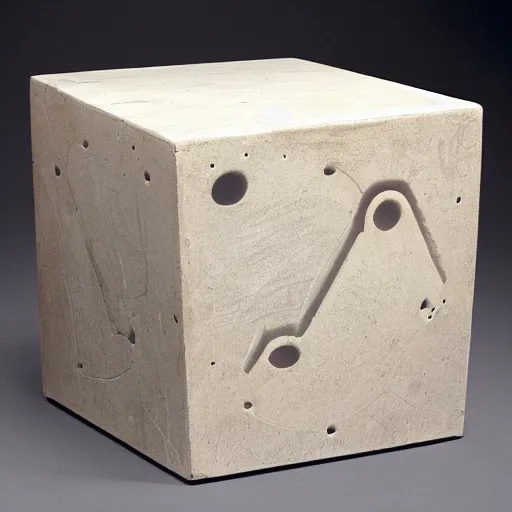 Image similar to anthropomorphic cube with legs