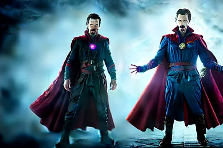 Image similar to film still of zombie Doctor Strange in new avengers movie, 4k