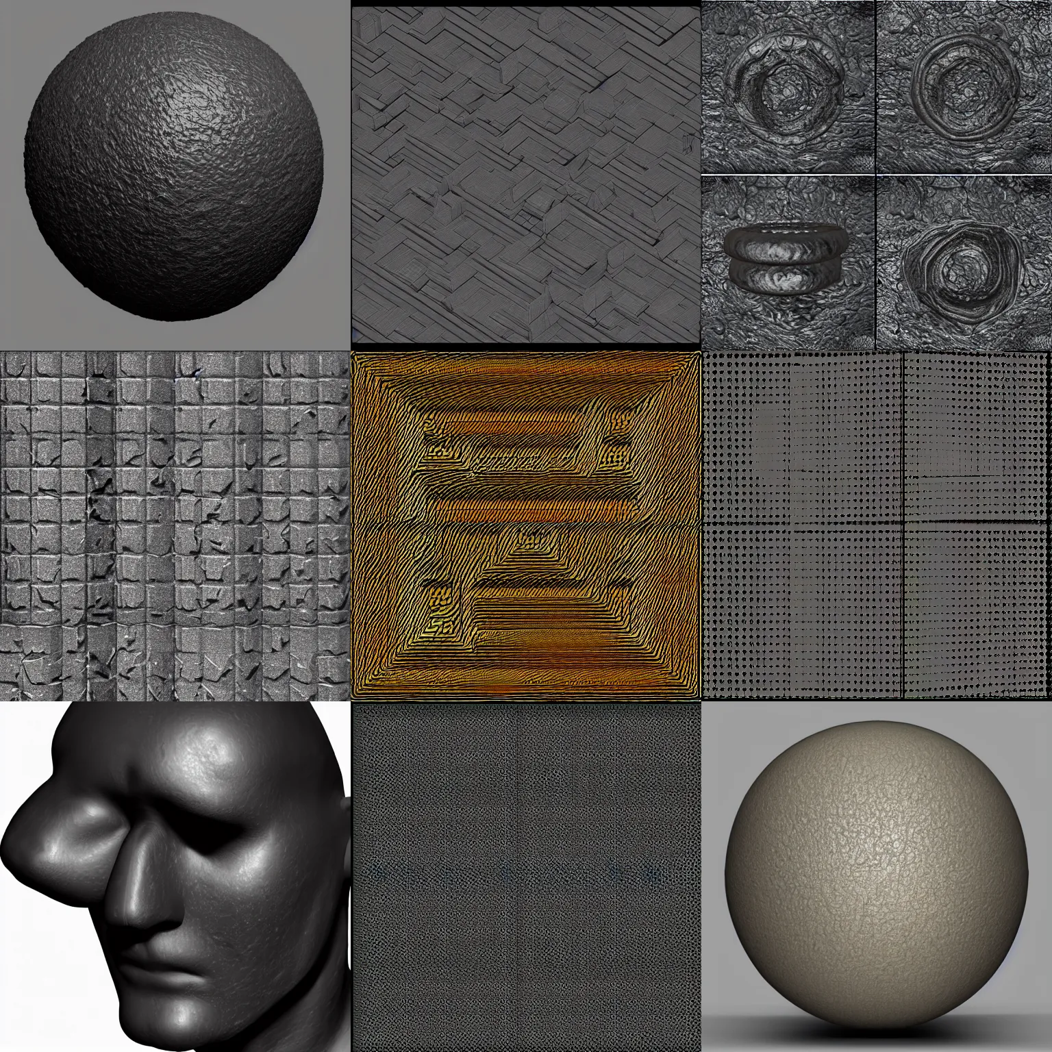 Prompt: repeating texture pbr material super - black specular highlight diffuse map