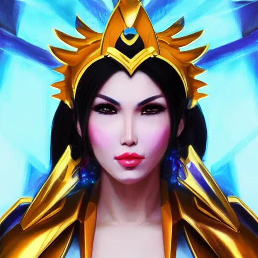 Image similar to realistic Portrait painting of Maria Ozawa as Athena from Saint Seiya, made by Michaelangelo, physical painting, Sharp focus,digital art, bright colors,fine art, trending on Artstation, unreal engine.