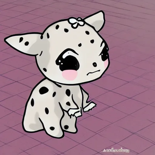 Prompt: cute chibbi cow in anime style, highly detailed, treanding on arttation