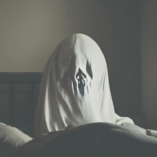 Prompt: the ghost knows you're asleep