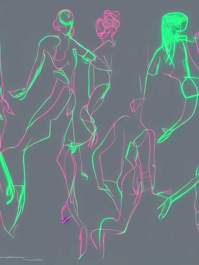 Prompt: neon 3 d rendering, glass human form, by disney concept artists, glowing!!!, blunt borders, rule of thirds