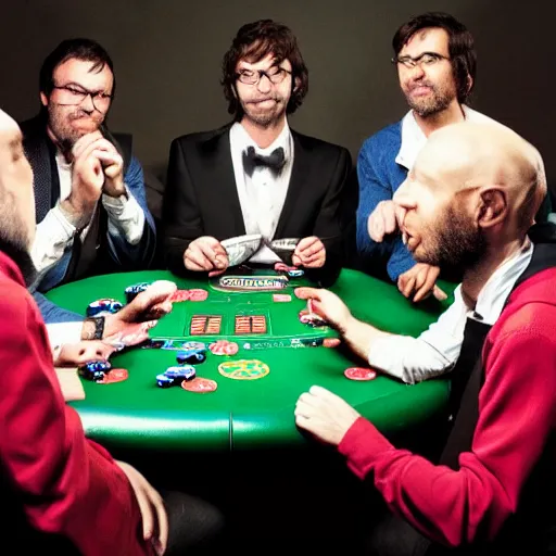 Image similar to eels playing poker