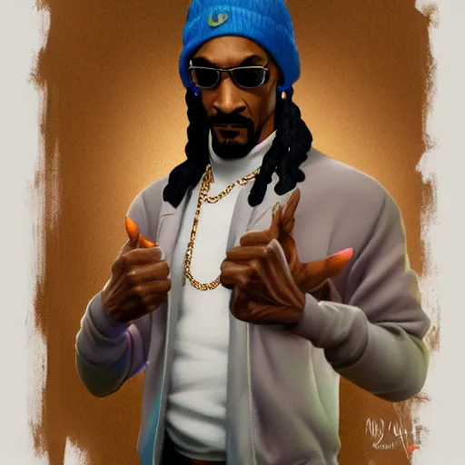 Image similar to Snoop Dog as a sims 4 character, athletic , gorgeous, muscular, intricate, highly detailed, digital painting, artstation, concept art, sharp focus, illustration, art by greg rutkowski and alphonse mucha