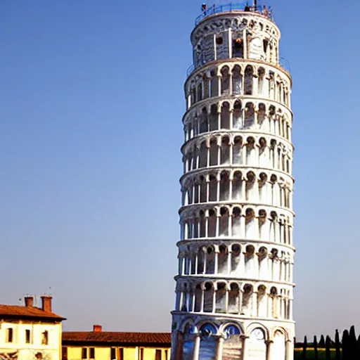 Prompt: leaning tower of pisa as a spacecraft