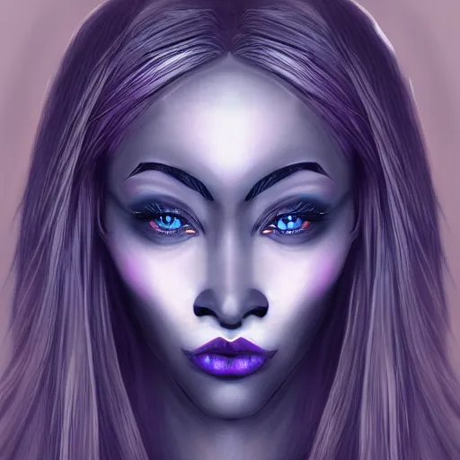 Image similar to drow woman with beautiful eyes, symmetrical face