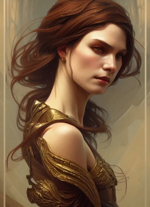 Image similar to portrait of draconian, intricate, elegant, highly detailed, digital painting, artstation, concept art, smooth, sharp focus, illustration, art by artgerm and greg rutkowski and alphonse mucha, 8 k