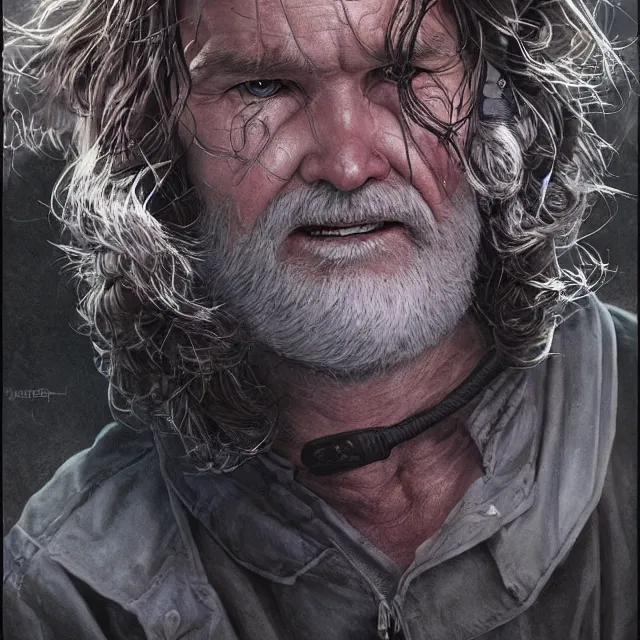 Prompt: r. j. macready kurt russell the thing 1 9 8 2 creature monstr john carpenter by stanley artgerm lau, wlop, the thing alien assimilation, metamorphose, rossdraws, frank frazetta, andrei riabovitchev, marc simonetti