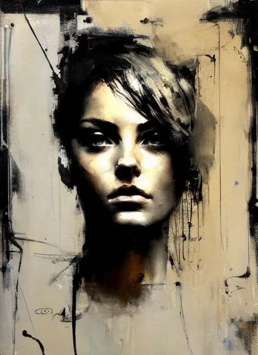 Image similar to painting of a gorgeous young woman in the style of Guy Denning, realistic, sharp focus, 8k high definition, insanely detailed, intricate, elegant, art by Guy Denning and Jeremy Mann