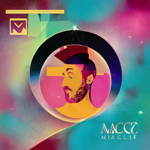 Prompt: an album cover for a romantic theme album by rapper mac miller, creative, abstract, trending