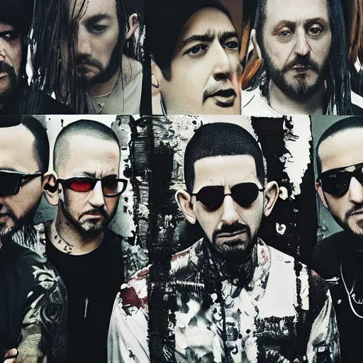 Prompt: A new Linkin Park album cover