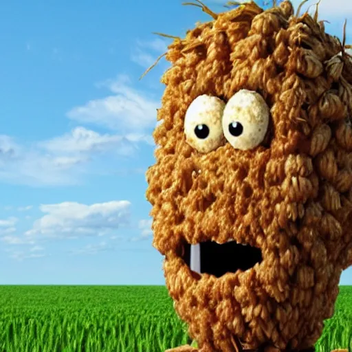 Image similar to a monster made of vital wheat gluten