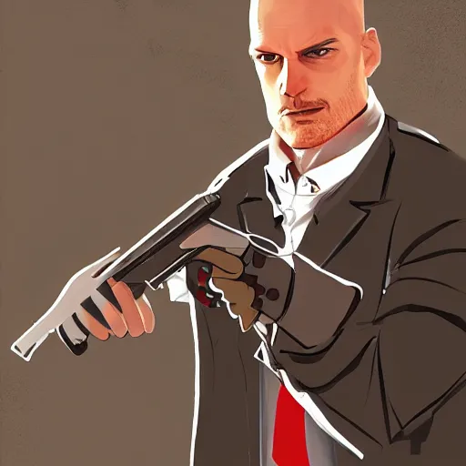 Image similar to a lizard as a hitman, Digital art