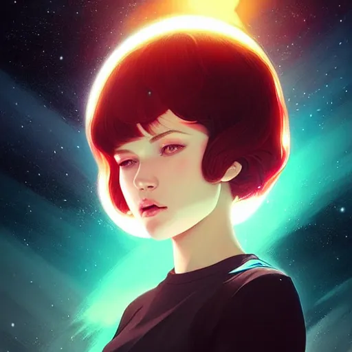 Image similar to a portrait of a beautiful dark energy in outer space, art by ilya kuvshinov and wlop and artgerm and josan gonzalez, digital art, highly detailed, intricate, sharp focus, trending on artstation hq, deviantart, pinterest, unreal engine 5, 4 k uhd image