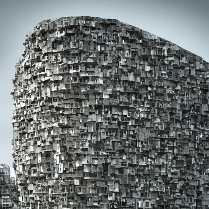 Prompt: a building in a landscape, mind - bending