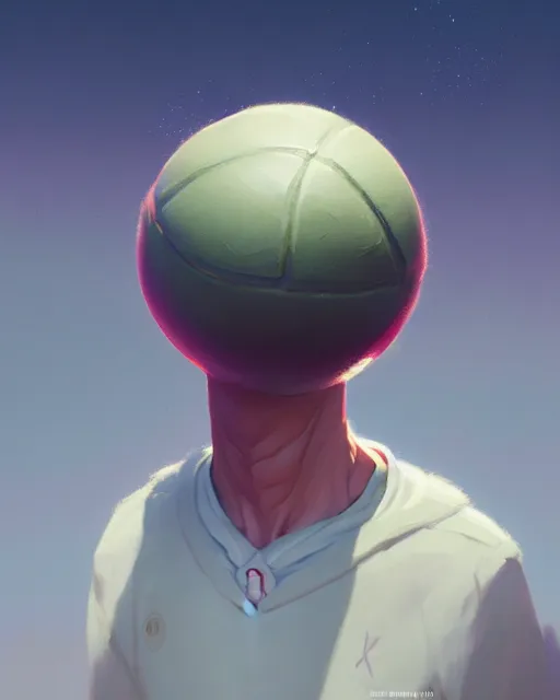 Prompt: highly detailed vfx portrait of a character of a basketball ball monster stephen bliss, chalk, unrealengine, greg rutkowski, loish, rhads, beeple, makoto shinkai and lois van baarle, ilya kuvshinov, rossdraws, tom bagshaw,