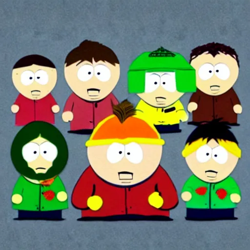 Prompt: south park done in the style of veggie tales