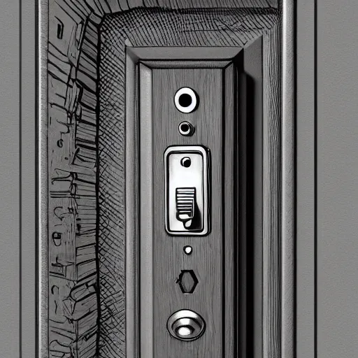 Image similar to the room of door latches, concept art, trending on artstation, highly detailed, intricate, sharp focus, digital art, 8 k