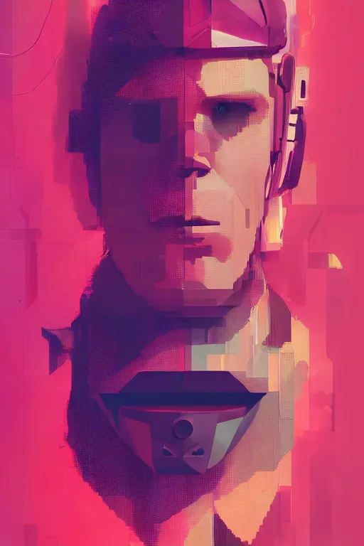 Prompt: full body dio brando, blade runner 2 0 4 9, scorched earth, cassette futurism, modular synthesizer helmet, the grand budapest hotel, glow, digital art, artstation, pop art, by hsiao - ron cheng