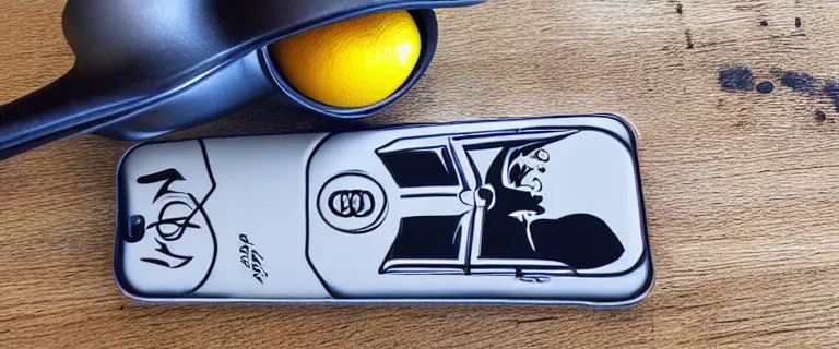 Image similar to Audi A4 B6 Avant (2002), Lemon Demon Spirit Phone cover artstyle