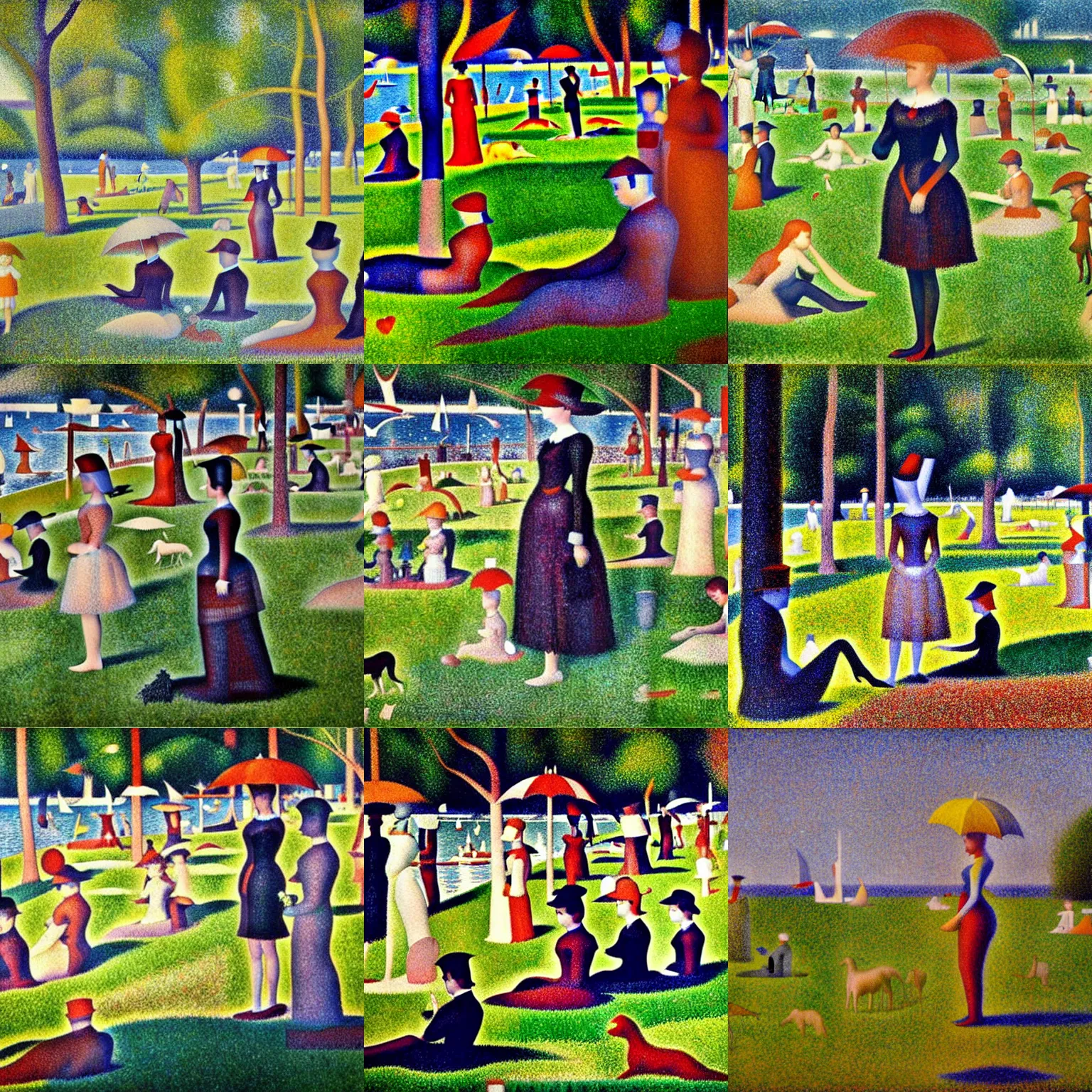 Prompt: artwork by Georges Seurat