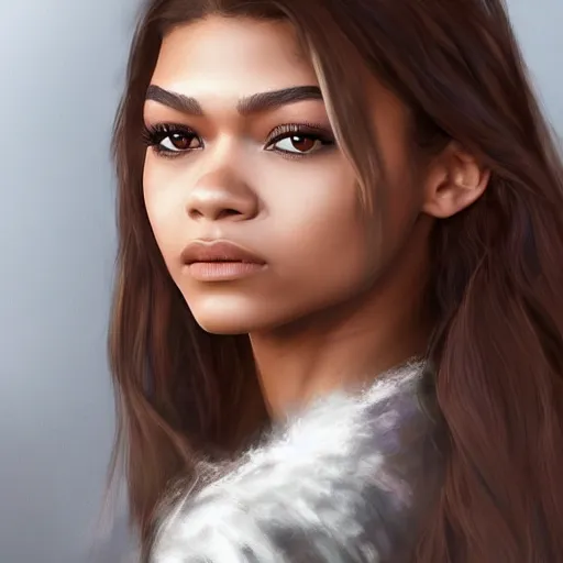 Prompt: “Zendaya, The Lord of the Rings, fantasy, photorealistic, trending on art station, concept Art, ultra detailed portrait, 4k resolution”