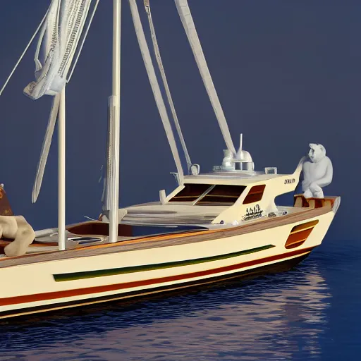 Image similar to Bored Ape Yacht Club, Highly Detailed, Render, 8k