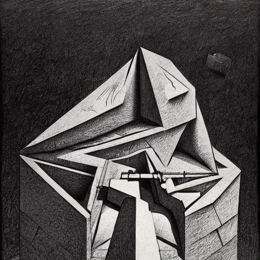 Image similar to lithography on paper secret lair conceptual figurative post - morden monumental dynamic portrait by goya and escher and hogarth, illusion surreal art, highly conceptual figurative art, intricate detailed illustration, controversial poster art, polish poster art, geometrical drawings, no blur