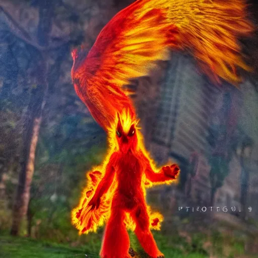 Prompt: national geographic photo of moltres, pokemon in the wild, intricate, portrait, 8 k highly professionally detailed, hdr, award winning