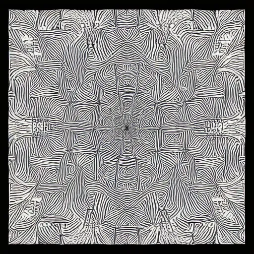 Image similar to generative line - art, math - art, zentangle glitchart, micron, math, algorithm, plotter, procedural code, ink, formulas