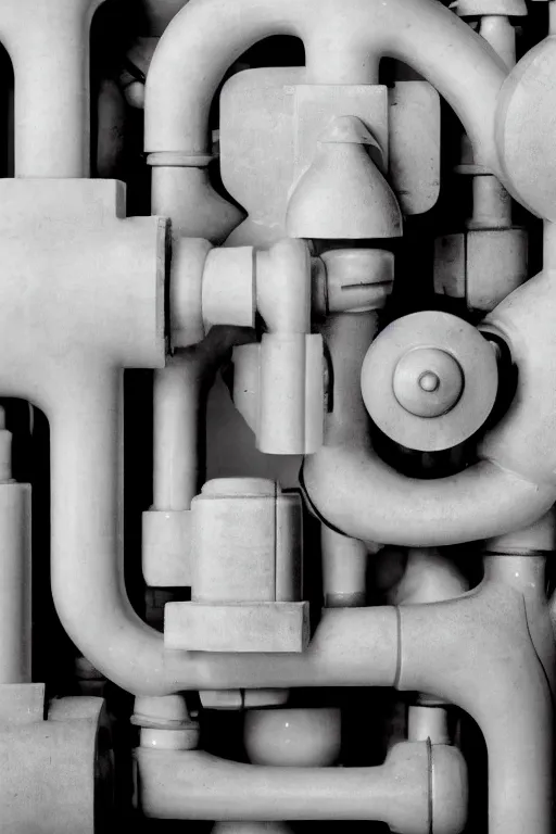 Image similar to a close-up portrait of Marcel Duchamp's industrial chess-piece-building machine in the style of Hito Steyerl and Shinya Tsukamoto and Irving Penn and Robert Frank, minimal contraption